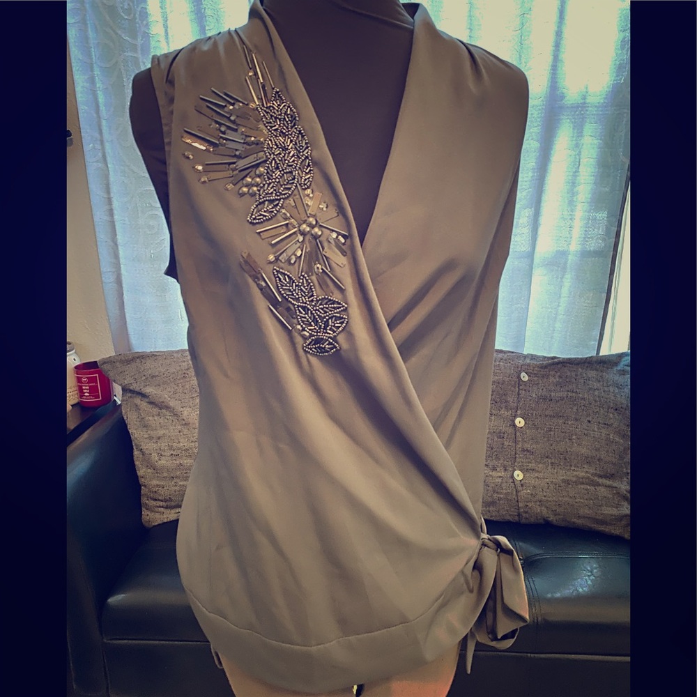 NWT Banana Republic beaded top size M